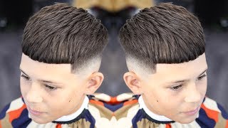 BARBER TUTORIAL CROP TOP FADE [upl. by Imer193]