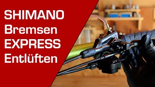 SHIMANO MTB Bremsen EXPRESS entlüften  Deutsches Tutorial [upl. by Nivanod]