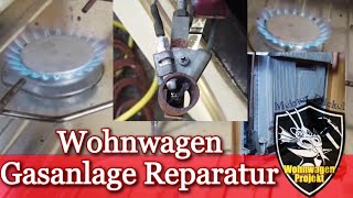 Wohnwagen Gasanlage Reparatur [upl. by Haraz]