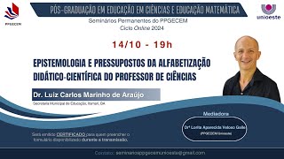 Epistemologia e pressupostos da Alfabetização DidáticoCientífica do professor de Ciências [upl. by Stoller]