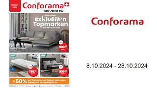 Conforama Prospekt CH  810  28102024 [upl. by Redman]