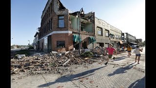 Cleanup after EF3 tornado devastates Marshalltown Iowa [upl. by Rapsac]