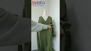 How to wear a convertible infinity dress tutorialsInfinityDresscom infinitydressbridesmaiddress [upl. by Bram904]