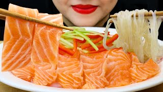 ASMR SALMON SASHIMI  MUKBANG  KLE ASMR [upl. by Koziarz10]