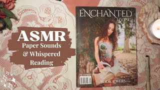 Whisper ASMR Magazine Flip Through  Paper Sounds amp Whispered Reading [upl. by Arres11]