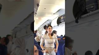 super air jet beautiful flight attendant cabincrew [upl. by Nimajnab]