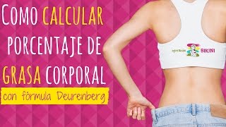 Como calcular porcentaje de grasa corporal [upl. by Nicolau506]