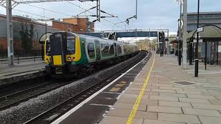 Trains at Wolverton WCML 160318 [upl. by Yecniuq673]