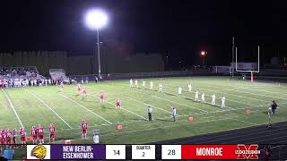 WIAA Football Playoffs Level 1  Monroe vs New Berlin Eisenhower 102023 [upl. by Phelia]