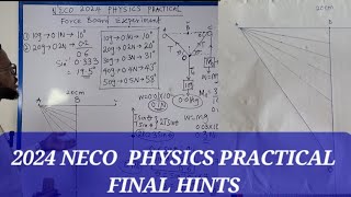 2024 NECO PHYSICS PRACTICAL  final hints [upl. by Shwalb679]