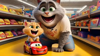 Poor Dad Cat works to buy Gifts for Kittens 😿🎁 funny memes shorts cute cartoon reels [upl. by Gabriel940]