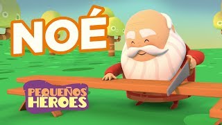 HISTORIAS DE LA BIBLIA PARA NIÑOS 📖🛳🐘 – NOE  PEQUEÑOS HEROES [upl. by Lurie]