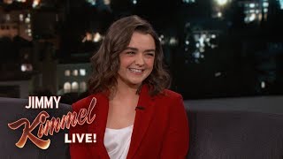 Maisie Williams Knows the End to Game of Thrones [upl. by Okimat]