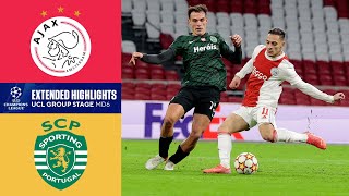 Ajax vs Sporting CP Extended Highlights  Group Stage  MD 6  CBS Sports Golazo [upl. by Ynnoj741]