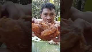 ISANG BUONG PRITONG MANOK MUKBANG cmnanakmahirap mukbang food [upl. by Inilam634]