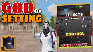 GOD of SETTING🔥5 Finger Fastest Player Control CODE  Sensitivity  Daxua PUBG BGMI [upl. by Eiclek274]