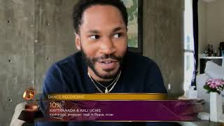 Kaytranada Wins Best Dance Recording For 10   2021 GRAMMY Awards Show Acceptance Speech [upl. by Emor]