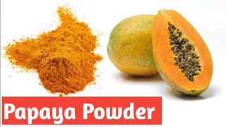 Homemade Papaya Powder  how to make Papaya Powder at home  Kashmir Food [upl. by Auohc183]