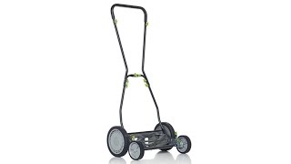 EARTHWISE 16quot DualWheel Adjustable Reel Mower [upl. by Bourne]