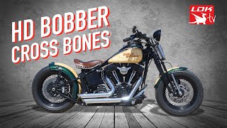 HD Cross Bones Bobber Lord Drake Kustoms [upl. by Viviana]