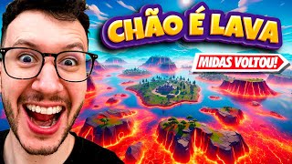 NOVO MODO MIDAS O CHÃO É LAVA VOLTOU  FORTNITE CAPITULO 5 [upl. by Tehc]