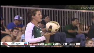 Rainbow Wahine Sand Volleyball 2015  1 Hawaii Vs 1 Nebraska [upl. by Nadbus]