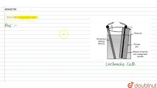 Decribe Leclanche cell  CLASS 7  Electricity  PHYSICS  Doubtnut [upl. by Elsbeth809]