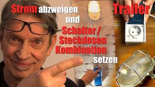 ✅ Trailer  Strom abzweigen und Wippschalter  Steckdosen Kombination setzen [upl. by Acinhoj388]