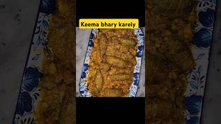 Keema bhary karely recipe food trending recipe reels saqibrazamustafai shorts youtubeshorts [upl. by Ardnosac650]