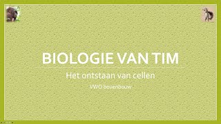 Biologie van Tim  Het ontstaan van cellen bovenbouw [upl. by Karlotte356]