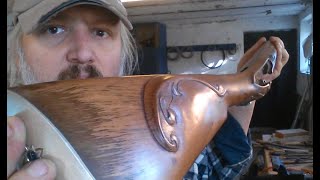 Flintlock shotgun build 1790 pt 41 polish the oil finish with rottenstone [upl. by Acinet]