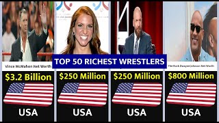 Top 50 Richest Wrestlers [upl. by Elynad]