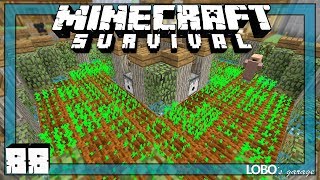 🌱 Minecraft Survival 88  FOOD FARM PROGRESS and STORAGE SILOS  Luna SSP [upl. by Acirretal]