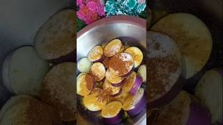 Baigan Bhaja Fry viral recipe ritucookingchannel shorts [upl. by Mond784]