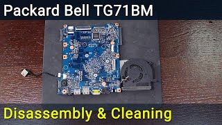 Packard Bell TG71BM Disassembly and Fan Cleaning [upl. by Aiz842]