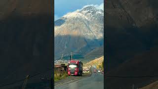 ყაზბეგი 🏔️🦅kazbegi 🇬🇪 travel vlog mountains blogger nature kavkaz subscribe trip [upl. by Ailegra]