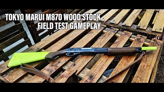 Field Test  Tokyo Marui M870 Wood Stock [upl. by Nahgeam]