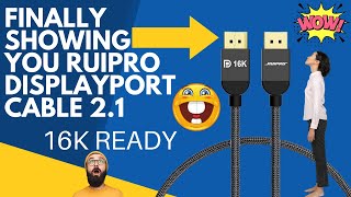 Finally Showing You RUIPRO Displayport Cable 21 review [upl. by Yaakov]