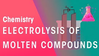 Electrolysis Of Molten Compounds  Reactions  Chemistry  FuseSchool [upl. by Suirrad]