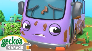 Muddy Bobby Zig Zag Ride｜Geckos Garage｜Funny Cartoon For Kids｜Learning Videos For Toddlers [upl. by Thgiwed]