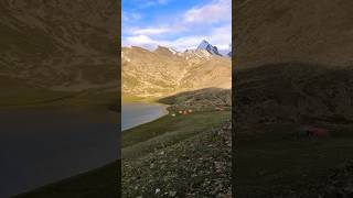 Rush Lake highest lake in Pakistan shortvideo mountains rushlake live love shorts nature [upl. by Anelhtac]