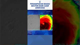 Penampakan Badai Milton dari Luar Angkasa Bergerak Menuju Daratan [upl. by Pamelina]