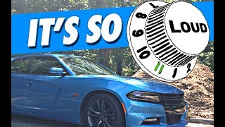 Charger RT Straight Pipe Exhaust MufflerResonator delete  Review [upl. by Deyes]