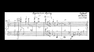 Copland Appalachian Spring excerpt piano accompaniment at practice tempo [upl. by Onileva]