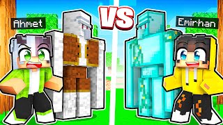 Minecraft Fakir Golem vs Zengin Golem Hangisi Hayatta Kalacak 🤩 [upl. by Nisen]