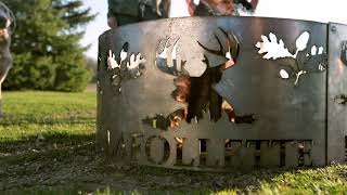 Personalized Fire Pit Ring  Precision Metal Art [upl. by Arhas]