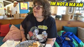 Andy Milonakis Gets Mistaken For a Woman by His Waiter [upl. by Goldner]