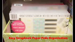 How I Organize My Scrapbook Paper Pads amp Journaling Cards [upl. by Helaina]