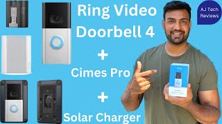 Ring Doorbell 4  Chime Pro  Solar Charger Unboxing Features and Review [upl. by Mallory]