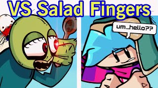 Friday Night Funkin VS Salad Fingers FULL WEEK  Cutscenes  Mr Fingers CANCELLED BUILD FNF Mod [upl. by Ynaffik]